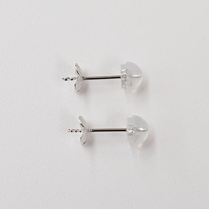 Only metal fittings K14WG stud earring Metal fitting Recommended for pearls 5mm - 8mm