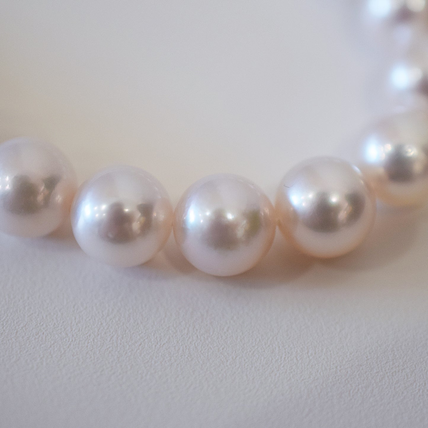 Actual product Hanadama rank white pink 8mm - 8.5mm Sea Real Akoya pearl strand choker necklace Japan Japanese Seawater Silver925