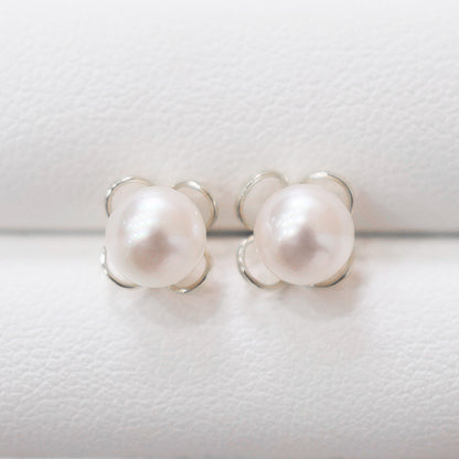 【K18YG / K14WG】Hanadama rank 6mm - 6.5mm Seawater Akoya Pearl White Pink Stud Earring Japan anniversary Japanese Seawater birthday 真珠 あこや 花珠級