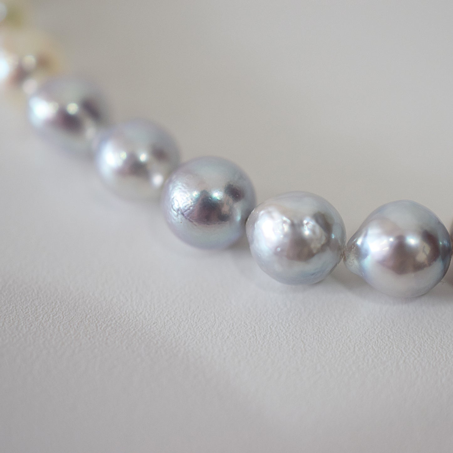 Actual product 6mm - 7mm Natural color Baroque Akoya Pearl Bracelet 6.29inch Japan AkoyaPearl SV925 Wedding Japanese Seawater