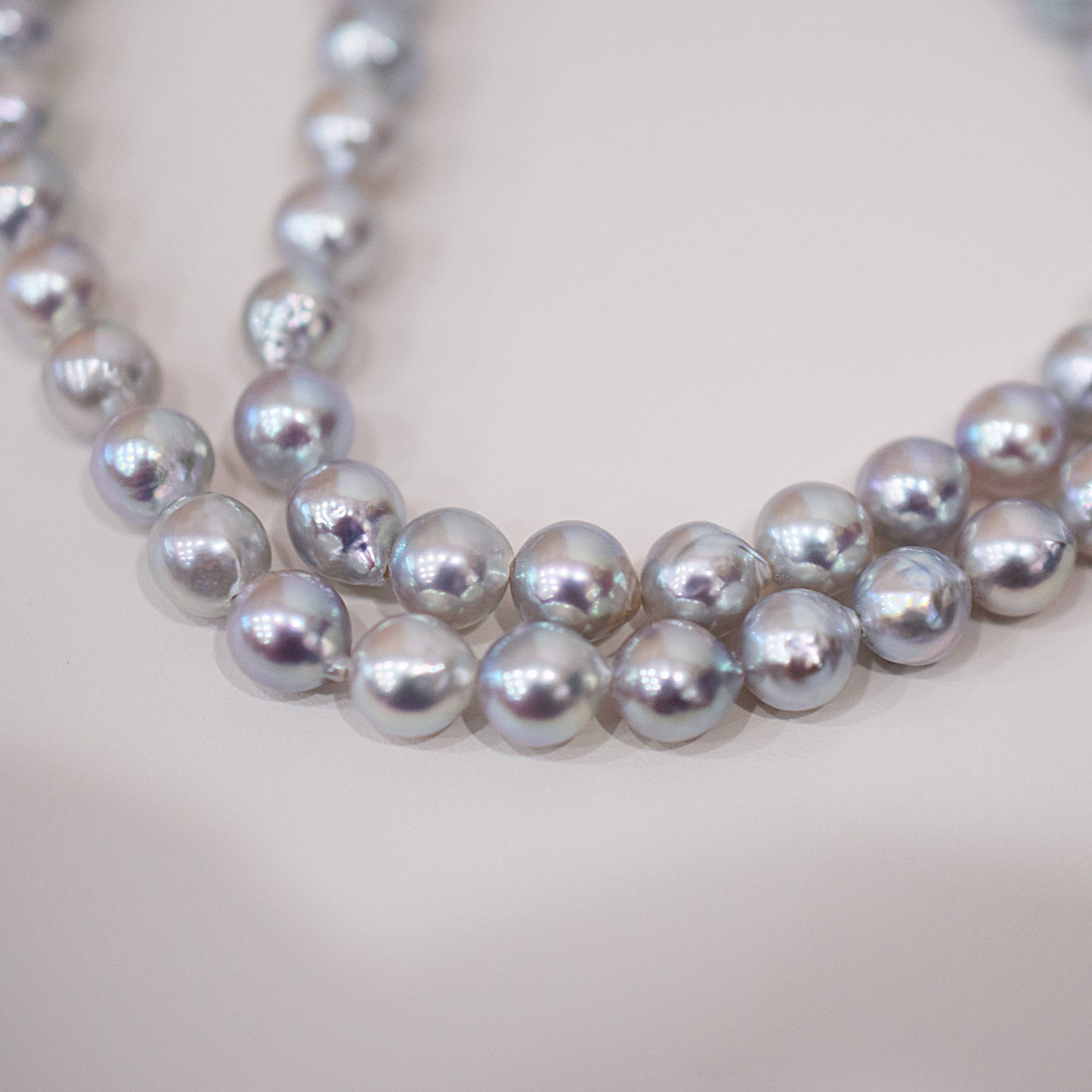 Actual product Necklace Natural color 6mm - 7.5mm Real Akoya Pearl From Japan 16.3inch 41.5cm starand choker reenspearl
