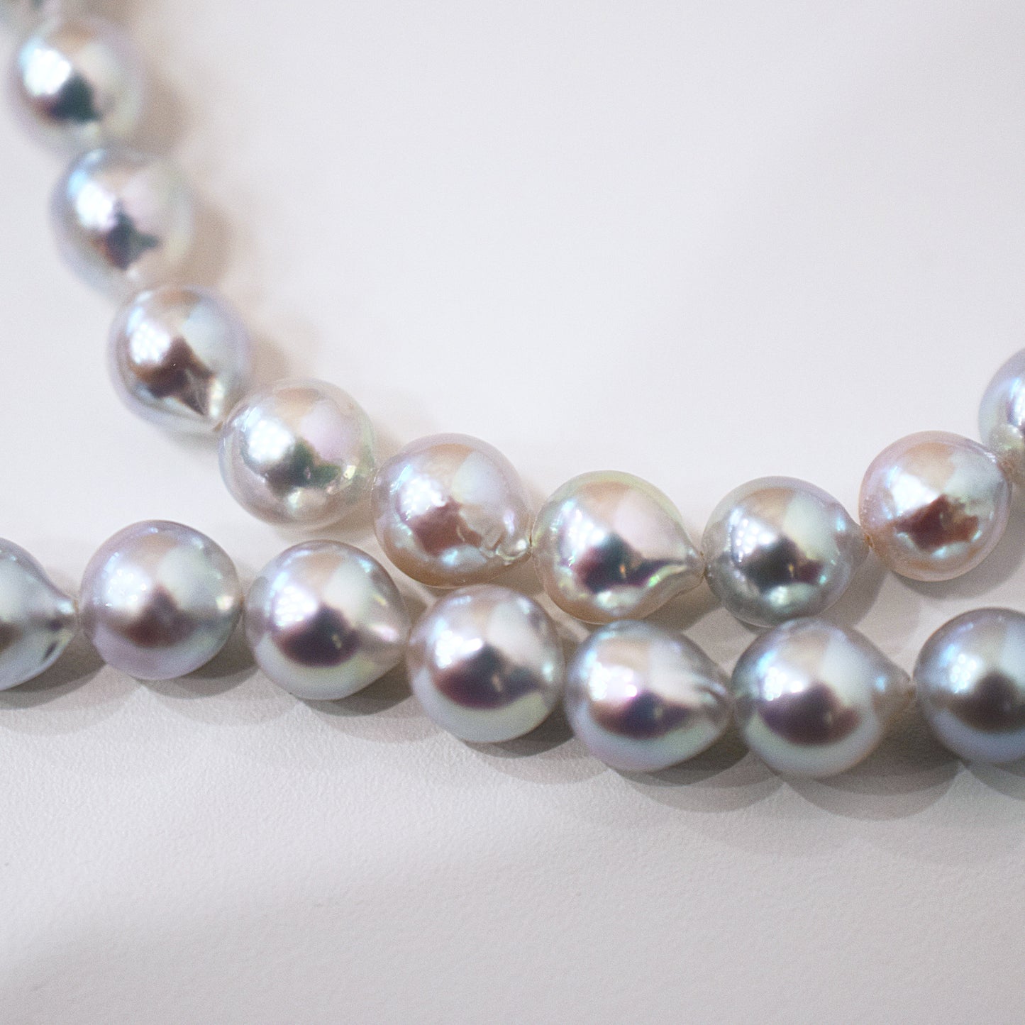 Actual product Necklace Natural color 6mm - 7.5mm Real Akoya Pearl From Japan 16.9inch 43cm starand choker reenspearl
