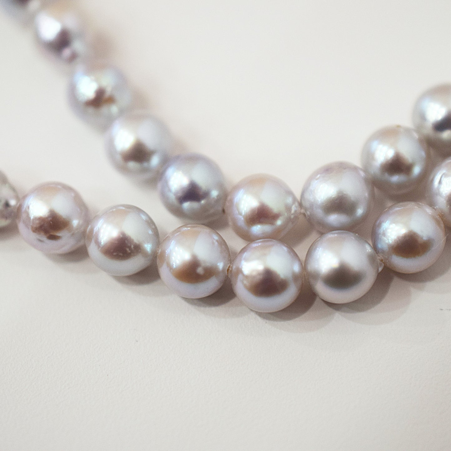 Actual product Necklace Natural color 6mm - 7.5mm Real Akoya Pearl From Japan 19.2inch 49cm starand choker reenspearl