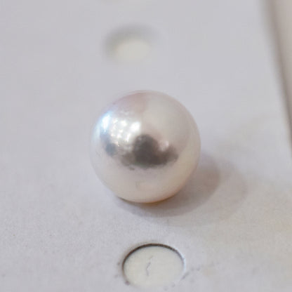 Pearl Science Laboratory Sorting Rose white pink 9.4mm Sea Real Akoya Loose 1pc Japan Japanese Seawater akoyapearl