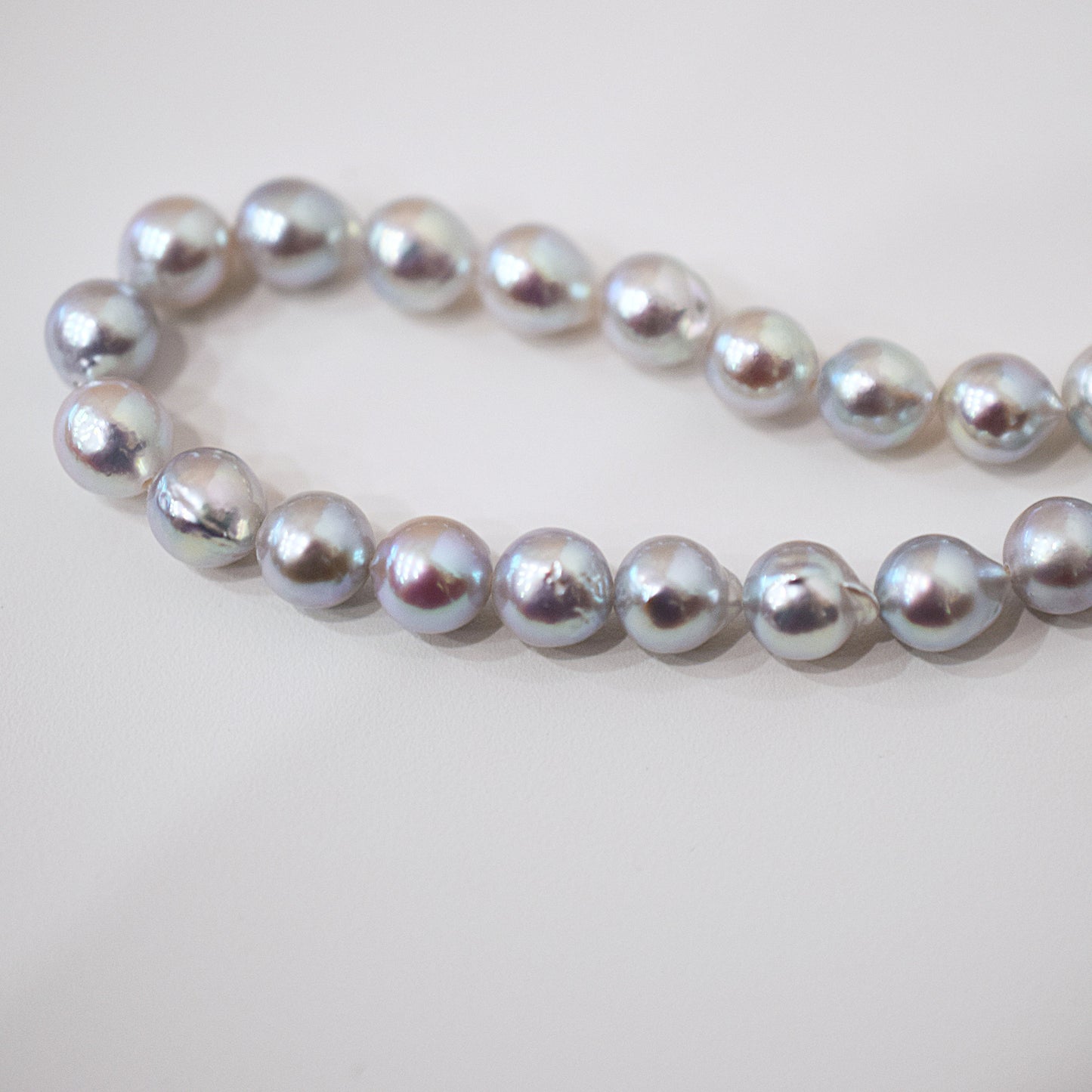 Actual product Necklace Natural color 6mm - 7.5mm Real Akoya Pearl From Japan 16.9inch 43cm starand choker reenspearl