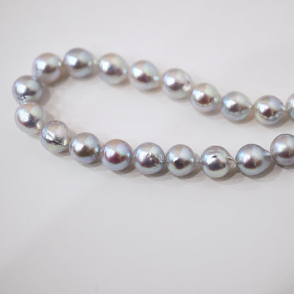 Actual product Necklace Natural color 6mm - 7.5mm Real Akoya Pearl From Japan 16.9inch 43cm starand choker reenspearl