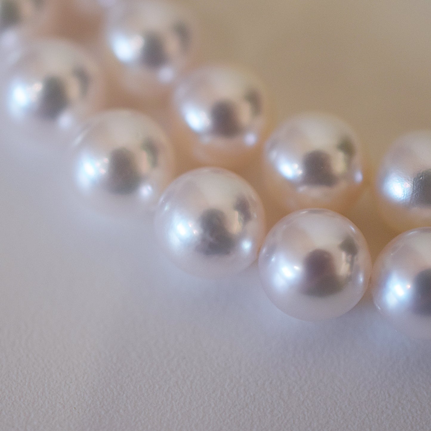 Actual product Hanadama rank white pink 7mm - 7.5mm Sea Real Akoya pearl strand choker necklace Japan Japanese Seawater Silver925