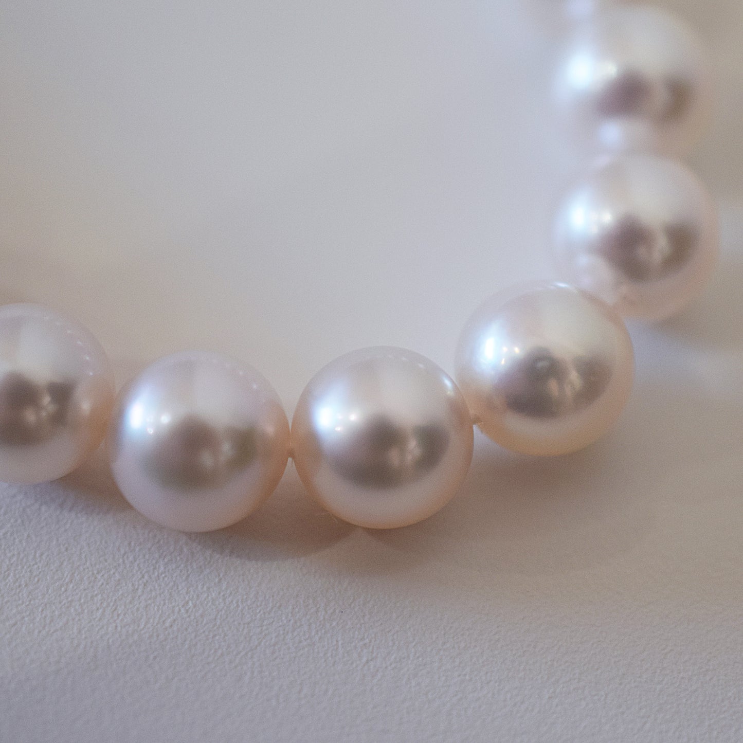 Actual product Hanadama rank white pink 8mm - 8.5mm Sea Real Akoya pearl strand choker necklace Japan Japanese Seawater Silver925