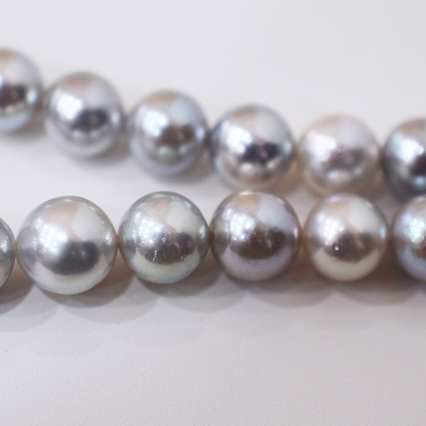 Actual product Necklace Natural multi color 6mm - 9.7mm Real Akoya Pearl From Japan 18.5inch 47cm starand choker reenspearl