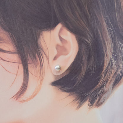 Actual product Whitepink 9mm - 9.5mm Seawater Akoya Pearl Stud Earring K14WG From Japan Japanese Seawater reenspearl