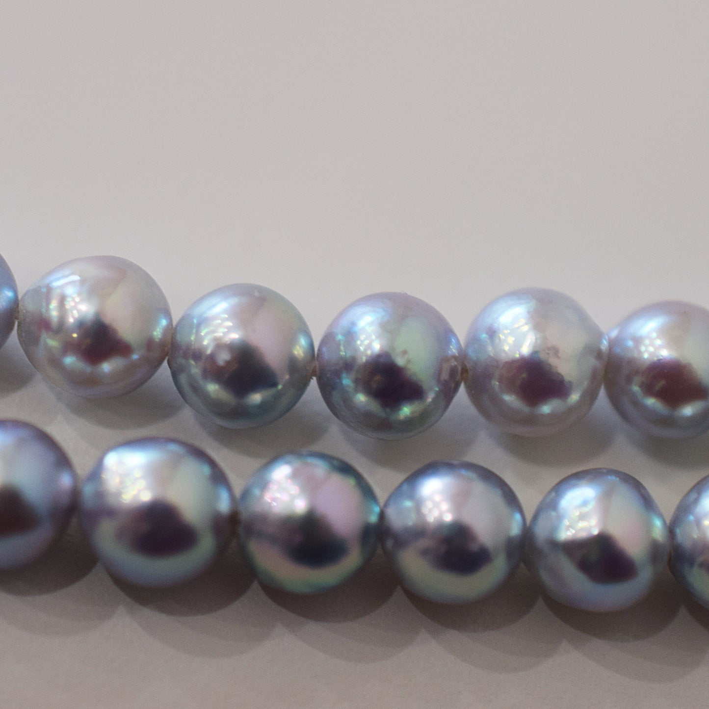 Actual product Necklace Natural color Baroque 6mm - 7mm Akoya Pearl Japan 17.1inch starand choker