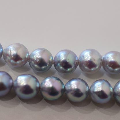 Actual product Necklace Natural color Baroque 6mm - 7mm Akoya Pearl Japan 17.1inch starand choker