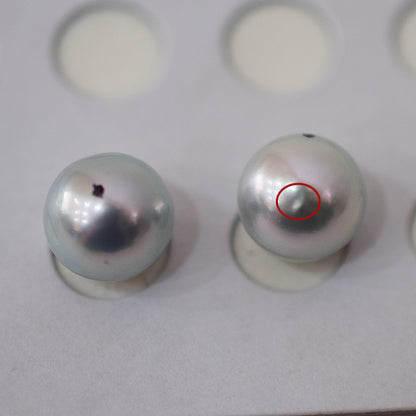 A rank Natural color 8.5mm -  9mm 1pair 2pc Loose Real akoya pearl Japan Japanese Seawater reenspearl あこや 真珠 日本