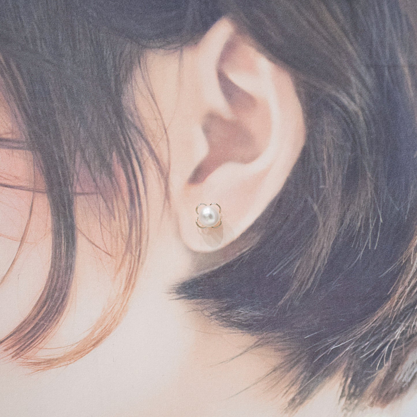【K18YG / K14WG】Hanadama rank 6mm - 6.5mm Seawater Akoya Pearl White Pink Stud Earring Japan anniversary Japanese Seawater birthday 真珠 あこや 花珠級