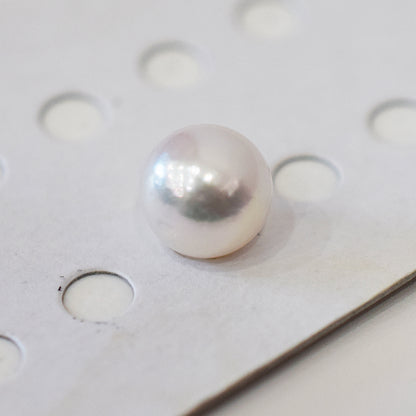 Pearl Science Laboratory Sorting Rose white pink 9.4mm Sea Real Akoya Loose 1pc Japan Japanese Seawater akoyapearl