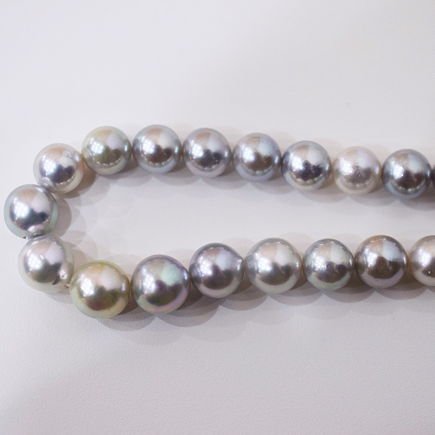 Actual product Necklace Natural multi color 6mm - 9.7mm Real Akoya Pearl From Japan 18.5inch 47cm starand choker reenspearl