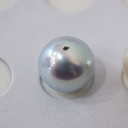 ［Custom-made］(1)White pink 7.5mm - 8mm akoya pearl Triangle Ear Cuff, (2)atural color 8.5mm - 9mm SV925 Ear Cuff