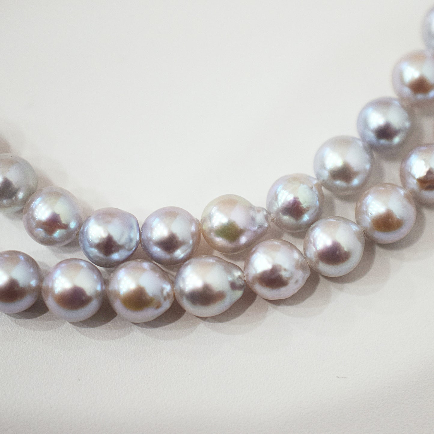 Actual product Necklace Natural color 6mm - 7.5mm Real Akoya Pearl From Japan 19.2inch 49cm starand choker reenspearl