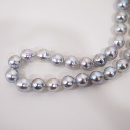 Actual product Necklace Natural color 6mm - 7.5mm Real Akoya Pearl From Japan 16.9inch 43cm starand choker reenspearl