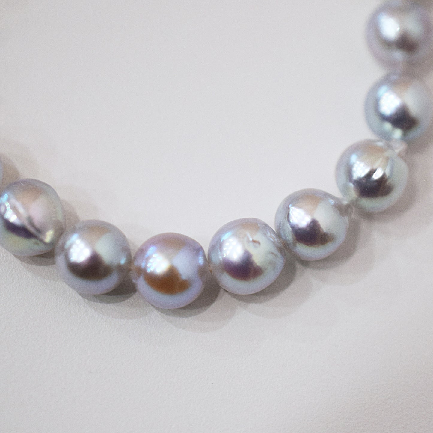Actual product Necklace Natural color 6mm - 7.5mm Real Akoya Pearl From Japan 16.9inch 43cm starand choker reenspearl