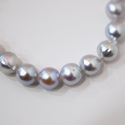 Actual product Necklace Natural color 6mm - 7.5mm Real Akoya Pearl From Japan 16.9inch 43cm starand choker reenspearl