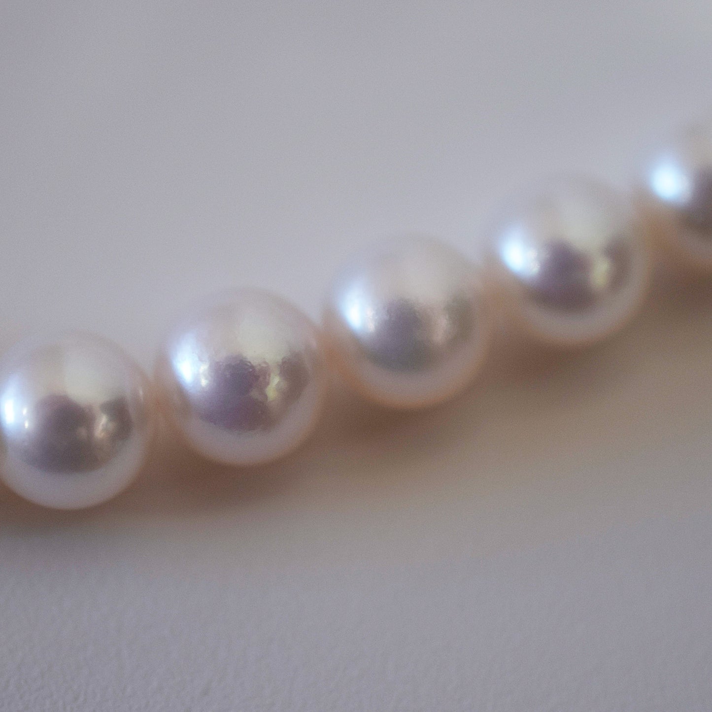 Actual product Hanadama rank white pink 8mm - 8.5mm Sea Real Akoya pearl strand choker necklace Japan Japanese Seawater Silver925