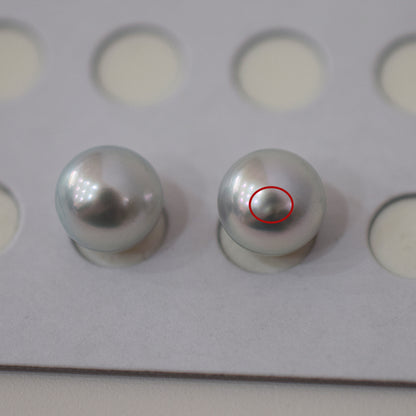 A rank Natural color 8.5mm -  9mm 1pair 2pc Loose Real akoya pearl Japan Japanese Seawater reenspearl あこや 真珠 日本