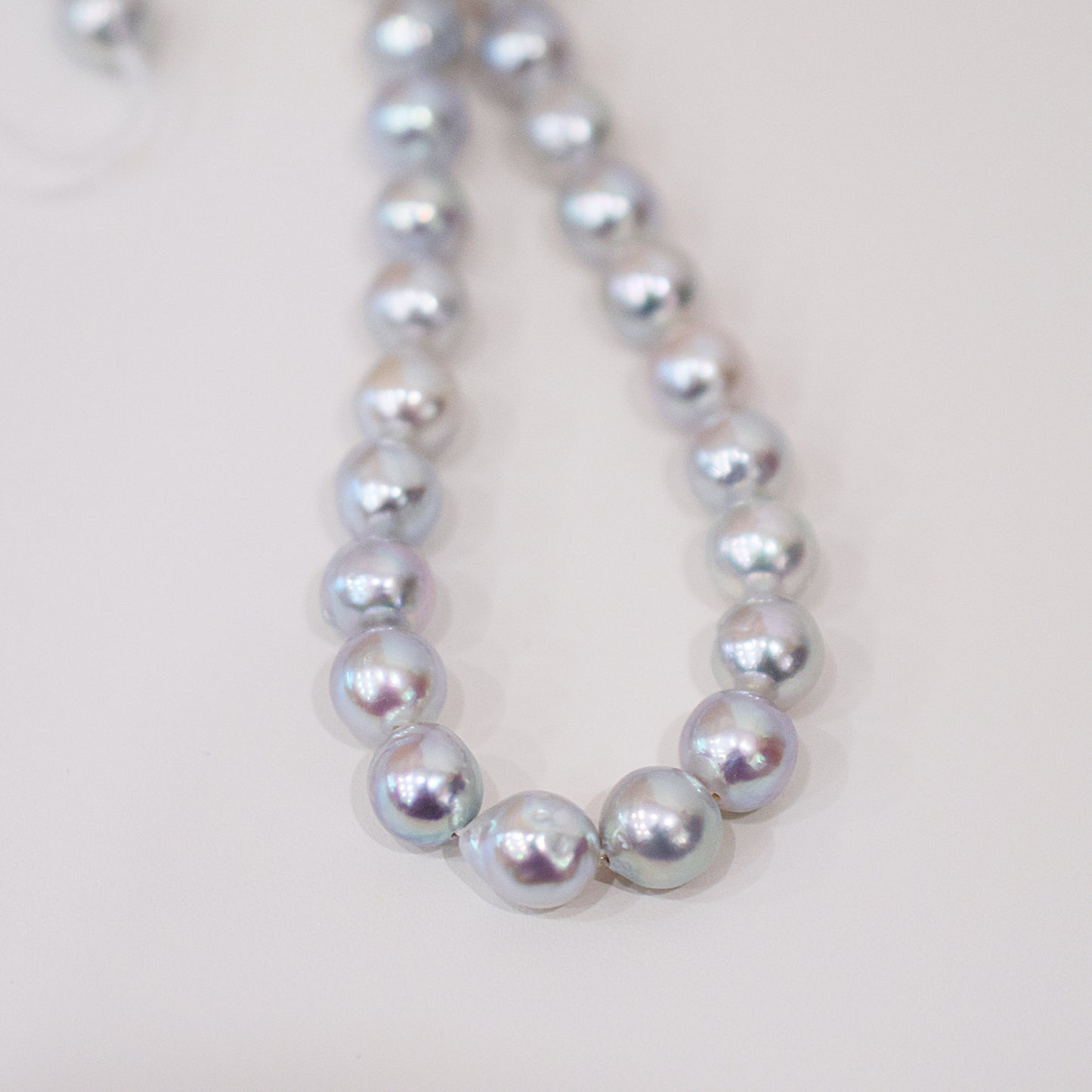 Actual product Necklace Natural color 6mm - 7.5mm Real Akoya Pearl From Japan 16.3inch 41.5cm starand choker reenspearl