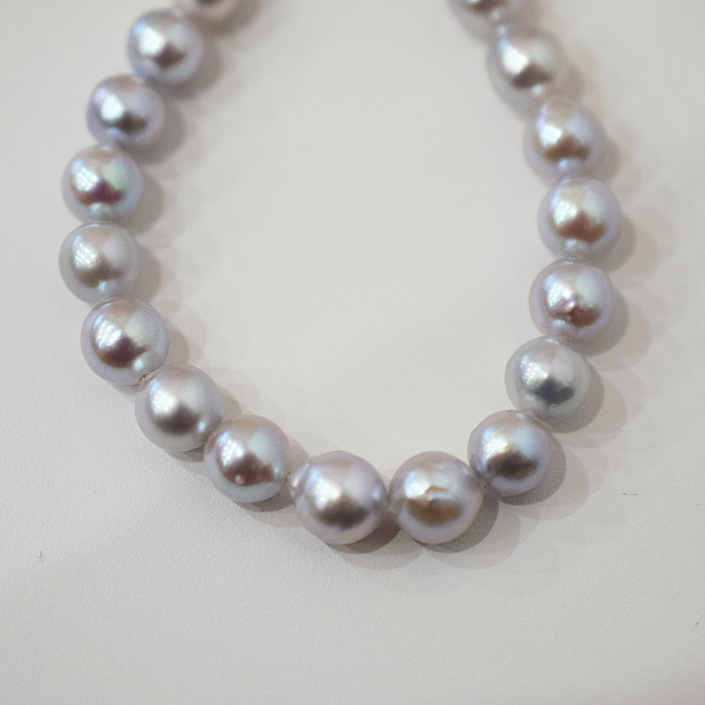 Actual product Necklace Natural color 6mm - 7.5mm Real Akoya Pearl From Japan 19.2inch 49cm starand choker reenspearl