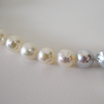 Actual product 6mm - 7mm Natural color Baroque Akoya Pearl Bracelet 6.29inch Japan AkoyaPearl SV925 Wedding Japanese Seawater