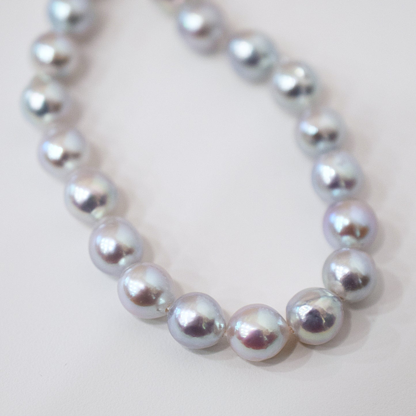 Actual product Necklace Natural color 6mm - 7.5mm Real Akoya Pearl From Japan 16.9inch 43cm starand choker reenspearl