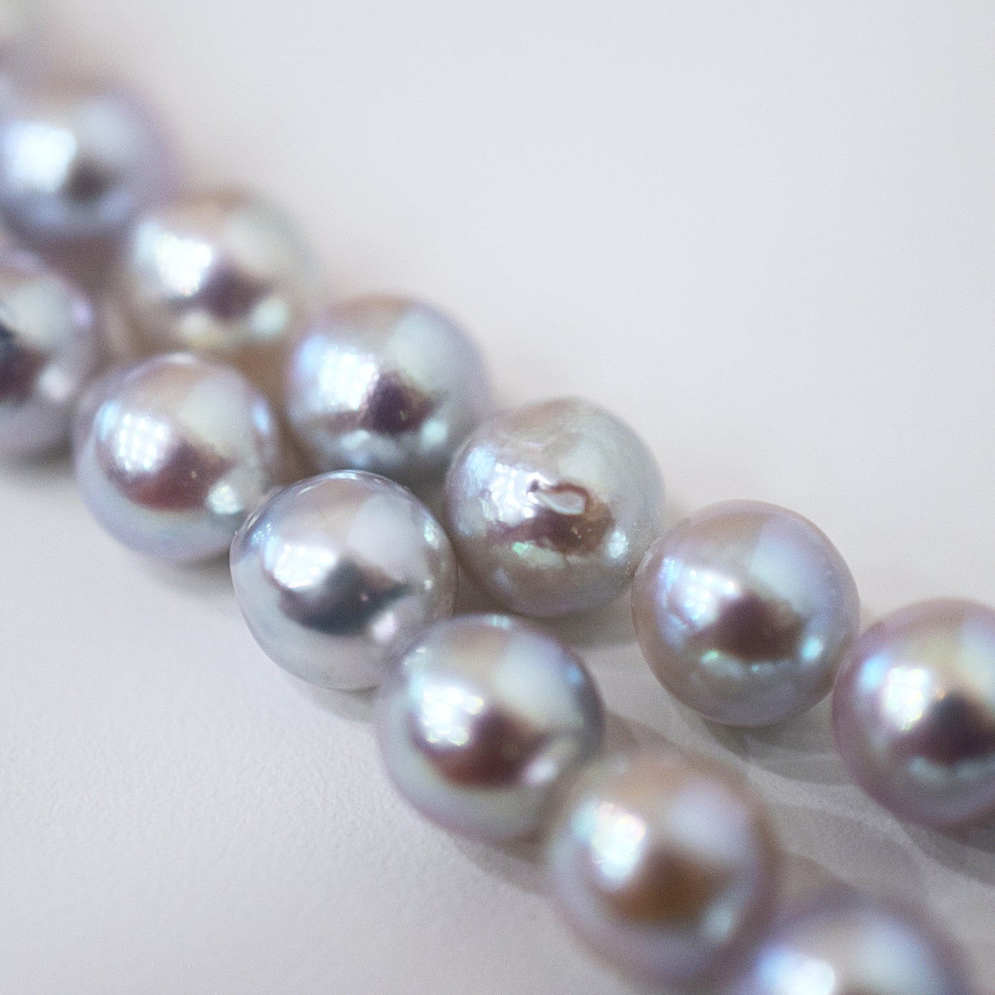 Actual product Necklace Natural color 6mm - 7.5mm Real Akoya Pearl From Japan 16.9inch 43cm starand choker reenspearl