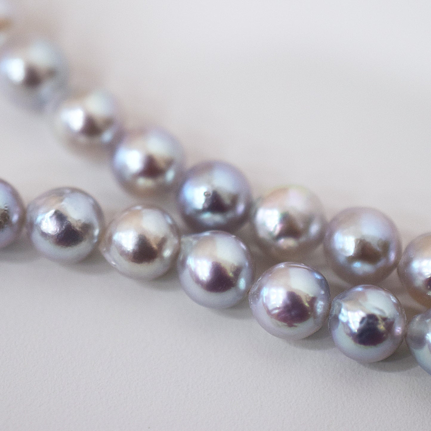 Actual product Necklace Natural color 6mm - 7.5mm Real Akoya Pearl From Japan 16.9inch 43cm starand choker reenspearl