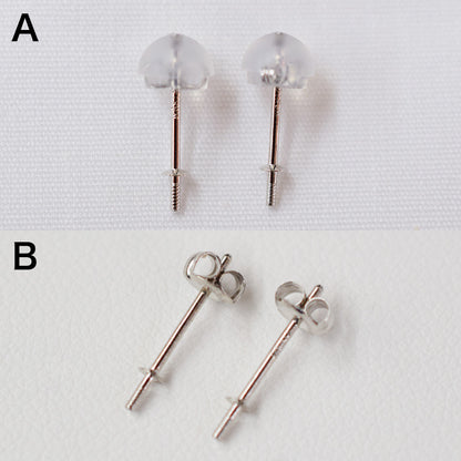 【K10】 Hanadama rank 6mm - 6.5mm Seawater Akoya Pearl White Pink Stud Earring Japan anniversary Japanese Seawater birthday 真珠 あこや 花珠